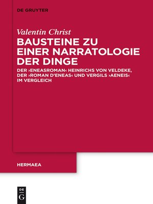 cover image of Bausteine zu einer Narratologie der Dinge